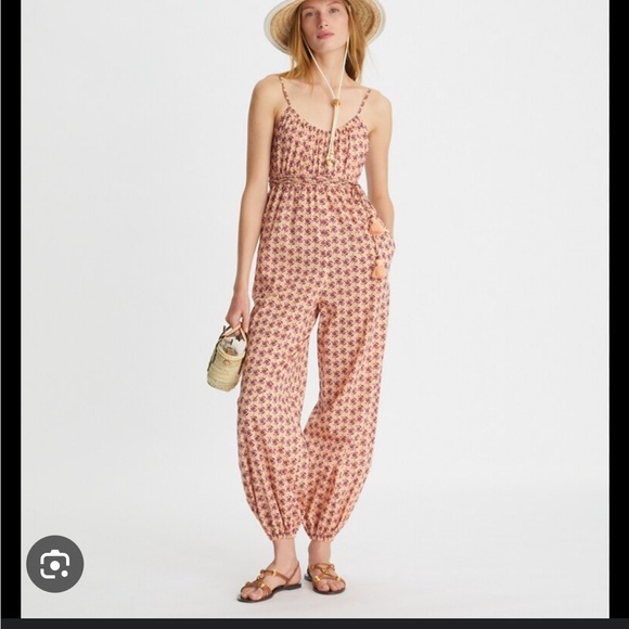 Tory Burch Printed Viole Cover Up Jumpsuit - Picture 1 of 10